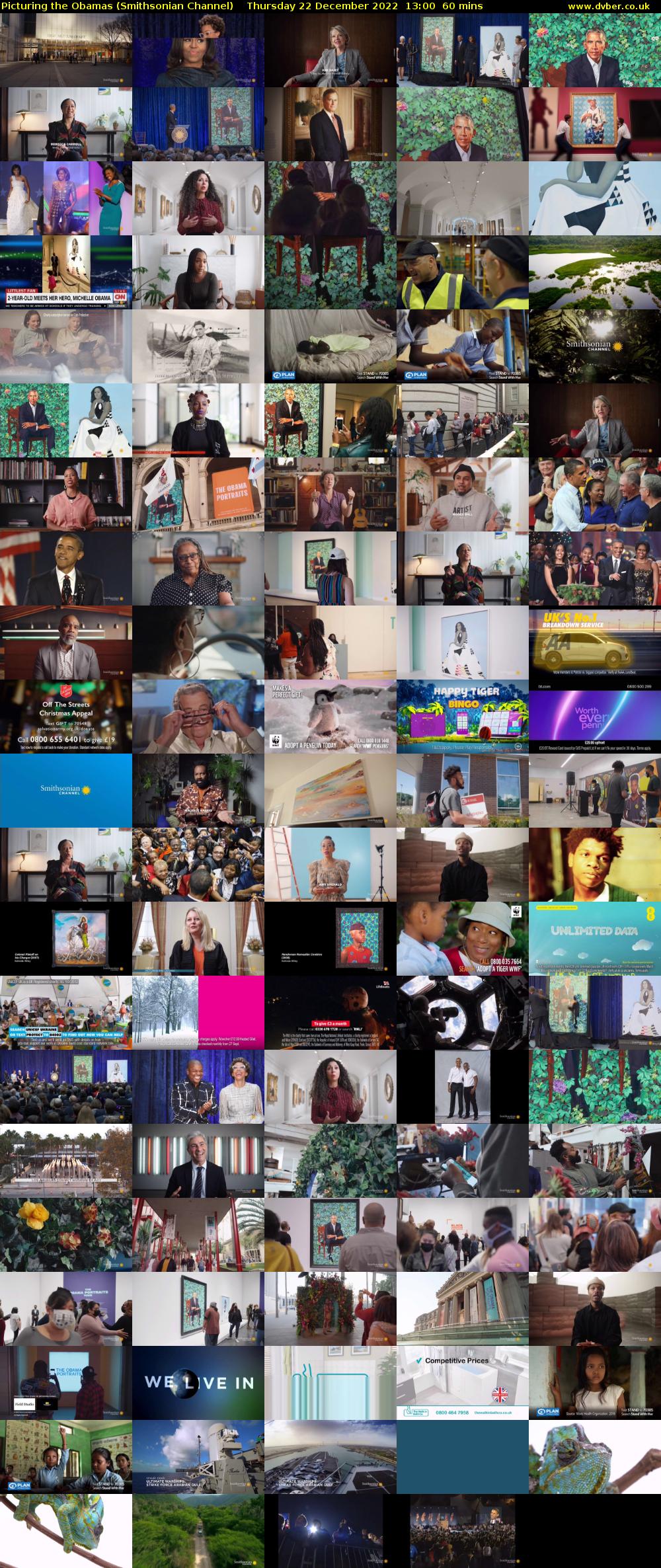 Picturing the Obamas (Smithsonian Channel) Thursday 22 December 2022 13:00 - 14:00