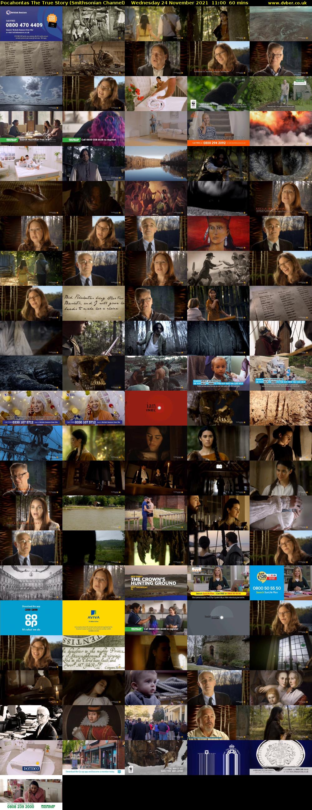 Pocahontas The True Story (Smithsonian Channel) Wednesday 24 November 2021 11:00 - 12:00