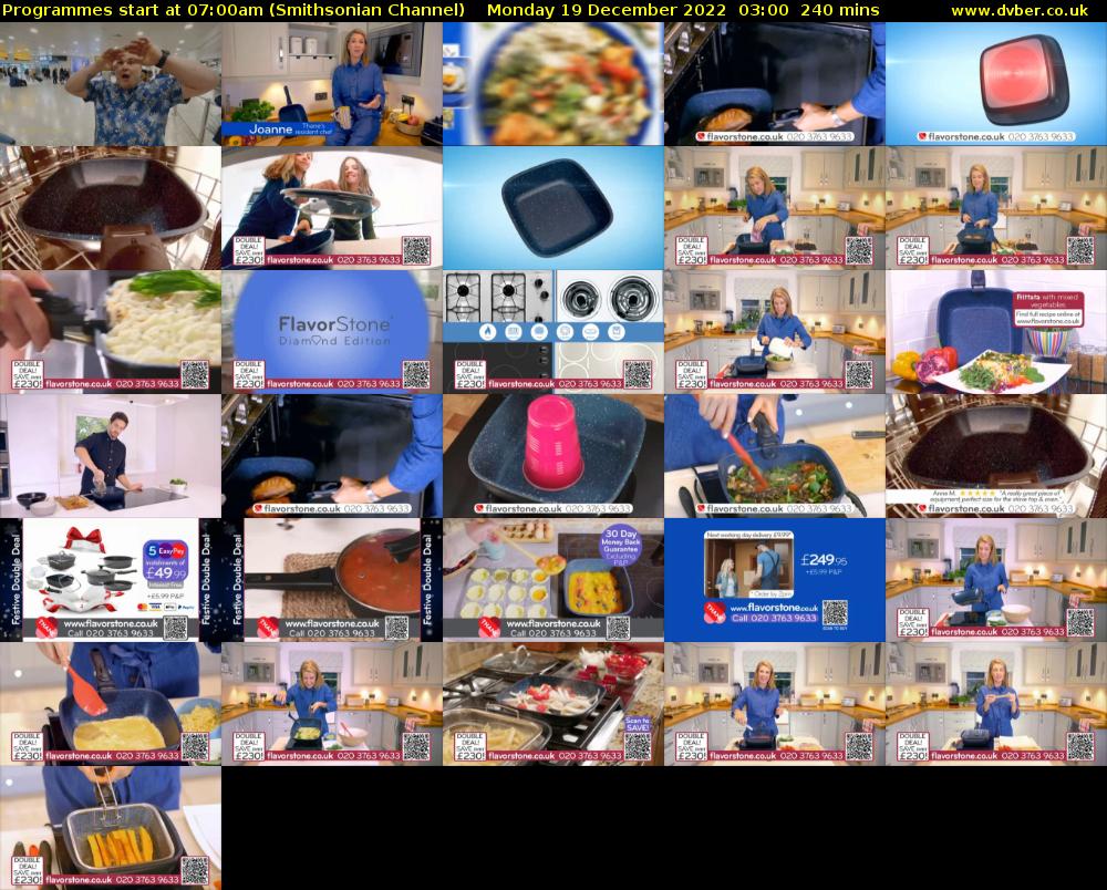 Programmes start at 07:00am (Smithsonian Channel) Monday 19 December 2022 03:00 - 07:00