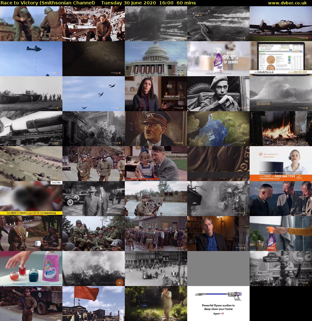 Race to Victory (Smithsonian Channel) Tuesday 30 June 2020 16:00 - 17:00