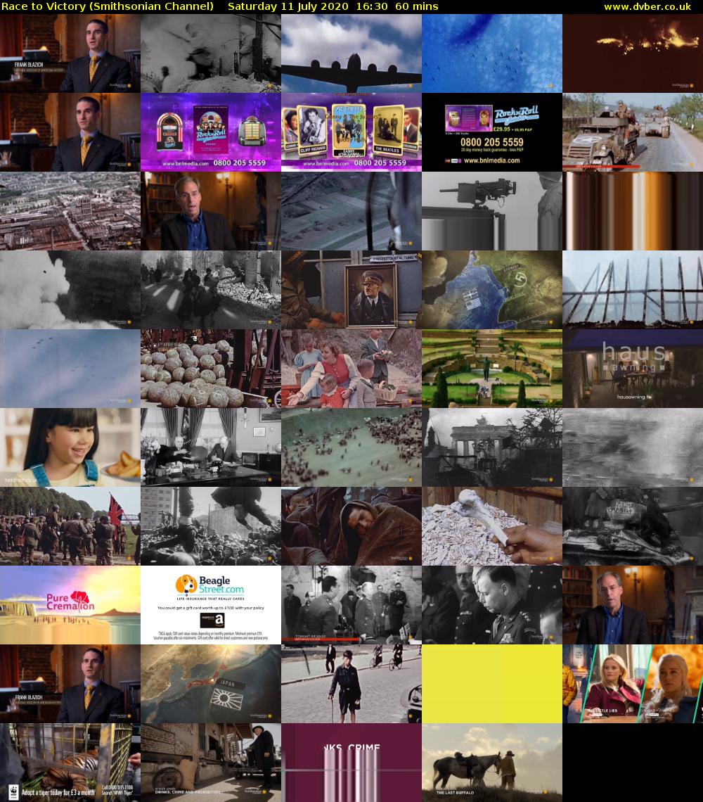 Race to Victory (Smithsonian Channel) Saturday 11 July 2020 16:30 - 17:30