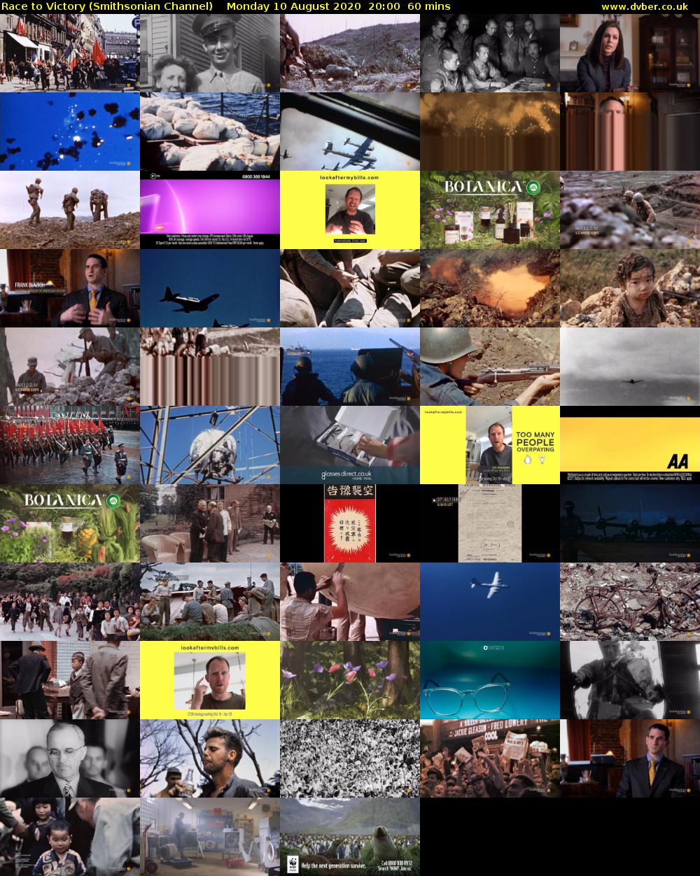 Race to Victory (Smithsonian Channel) Monday 10 August 2020 20:00 - 21:00