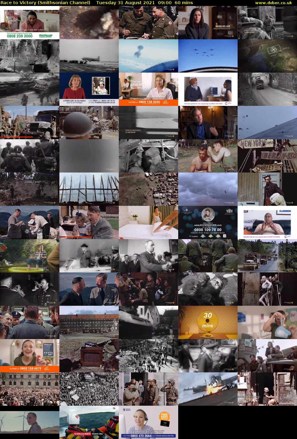 Race to Victory (Smithsonian Channel) Tuesday 31 August 2021 10:00 - 11:00
