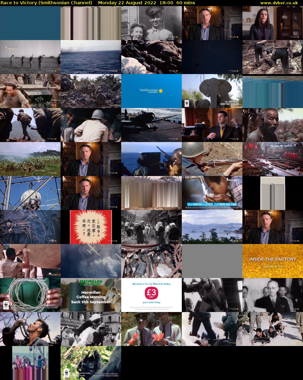 Race to Victory (Smithsonian Channel) Monday 22 August 2022 18:00 - 19:00