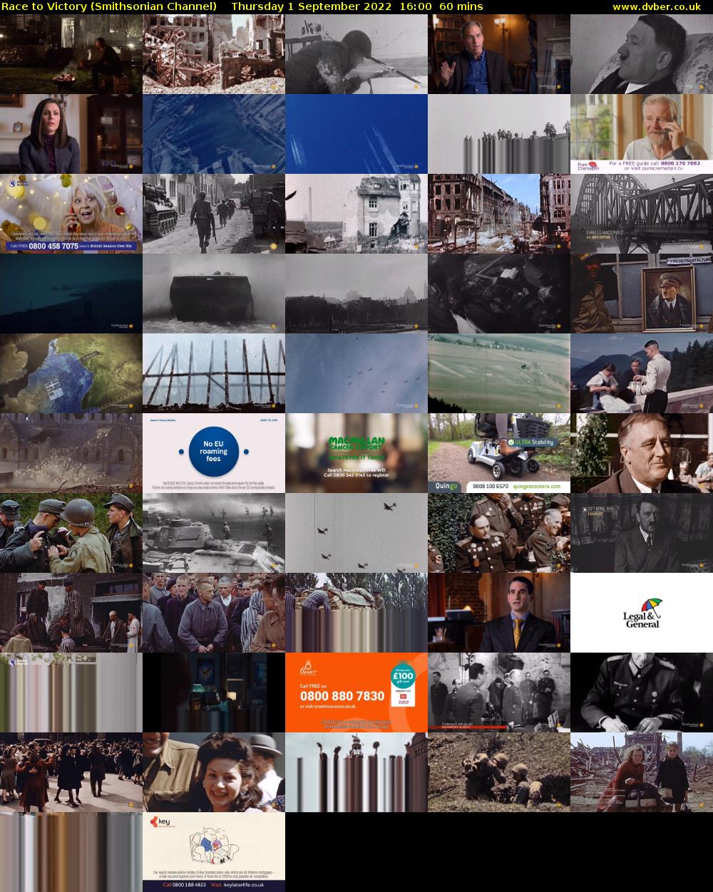 Race to Victory (Smithsonian Channel) Thursday 1 September 2022 16:00 - 17:00