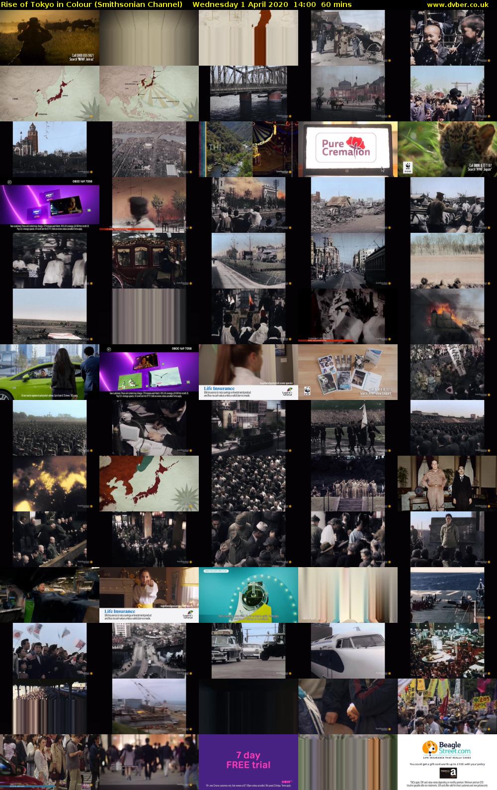 Rise of Tokyo in Colour (Smithsonian Channel) Wednesday 1 April 2020 14:00 - 15:00