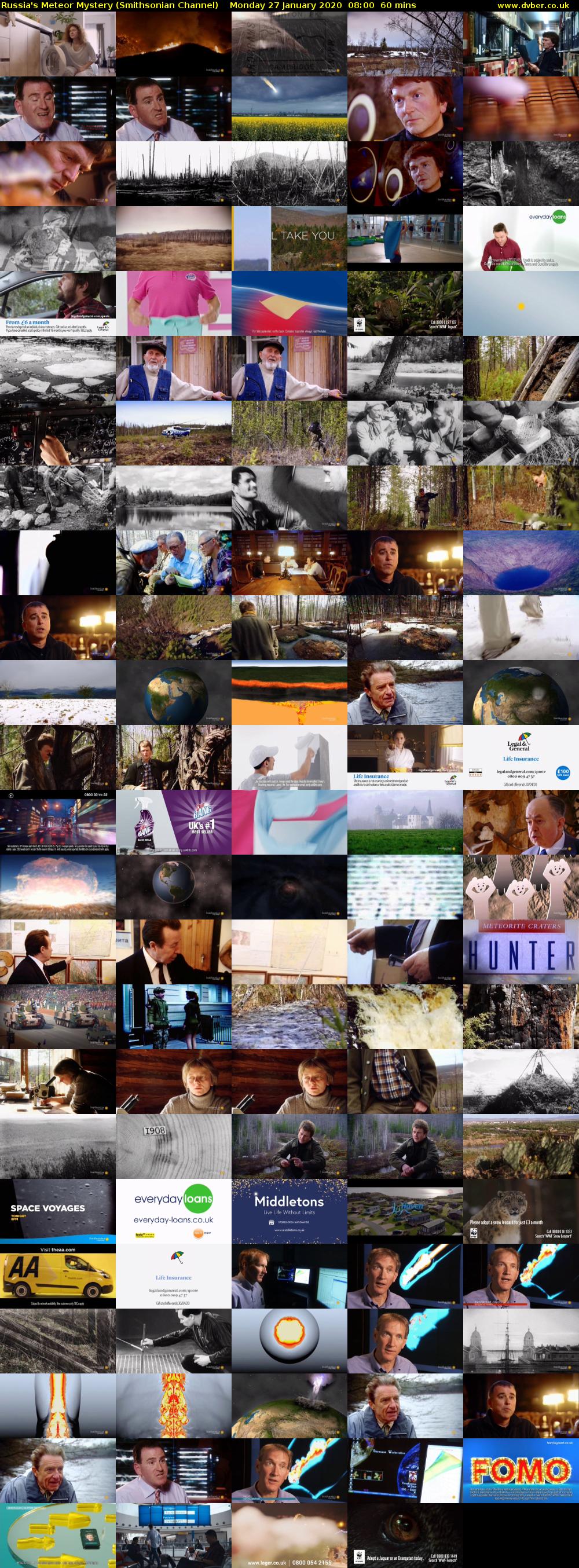Russia's Meteor Mystery (Smithsonian Channel) Monday 27 January 2020 08:00 - 09:00