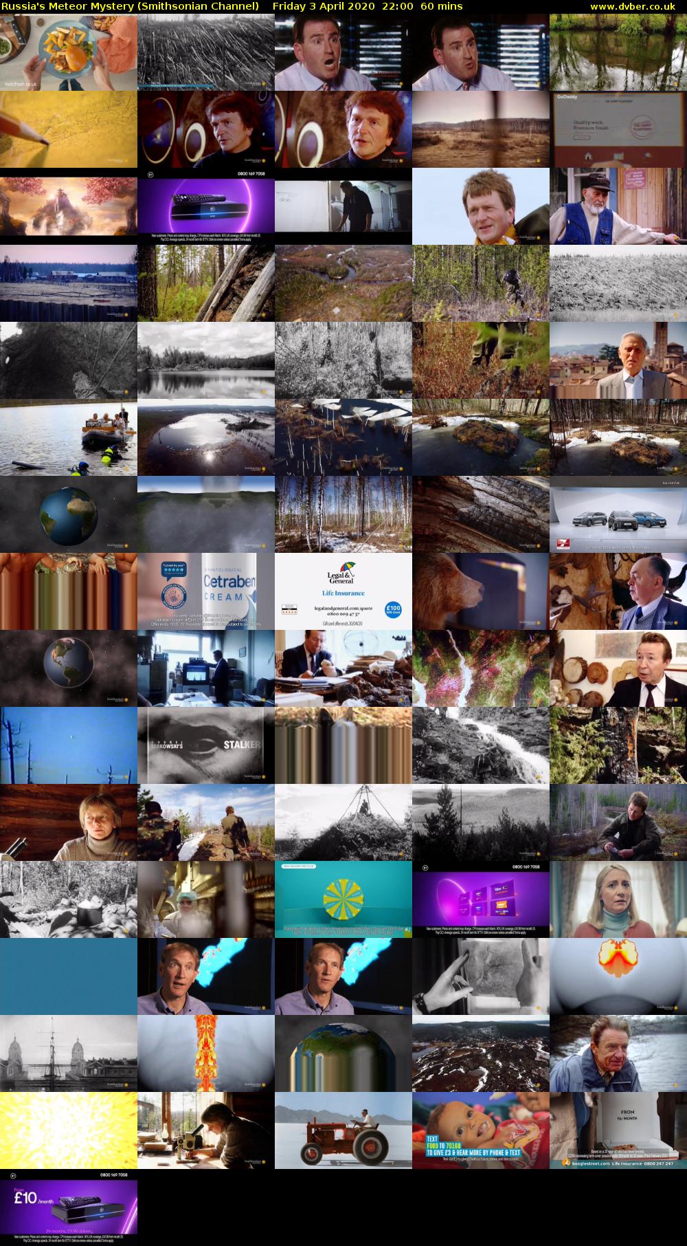 Russia's Meteor Mystery (Smithsonian Channel) Friday 3 April 2020 22:00 - 23:00