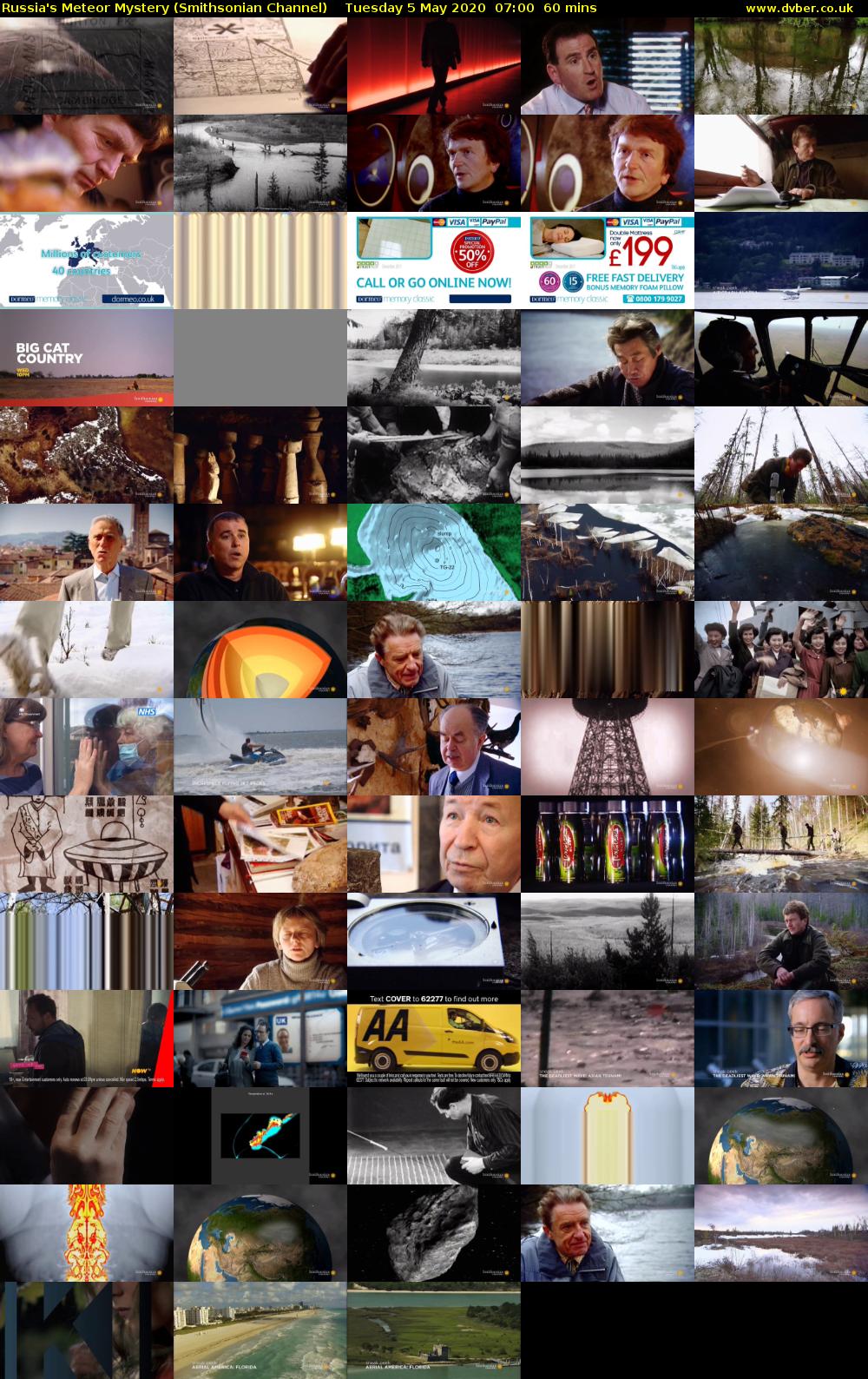 Russia's Meteor Mystery (Smithsonian Channel) Tuesday 5 May 2020 07:00 - 08:00
