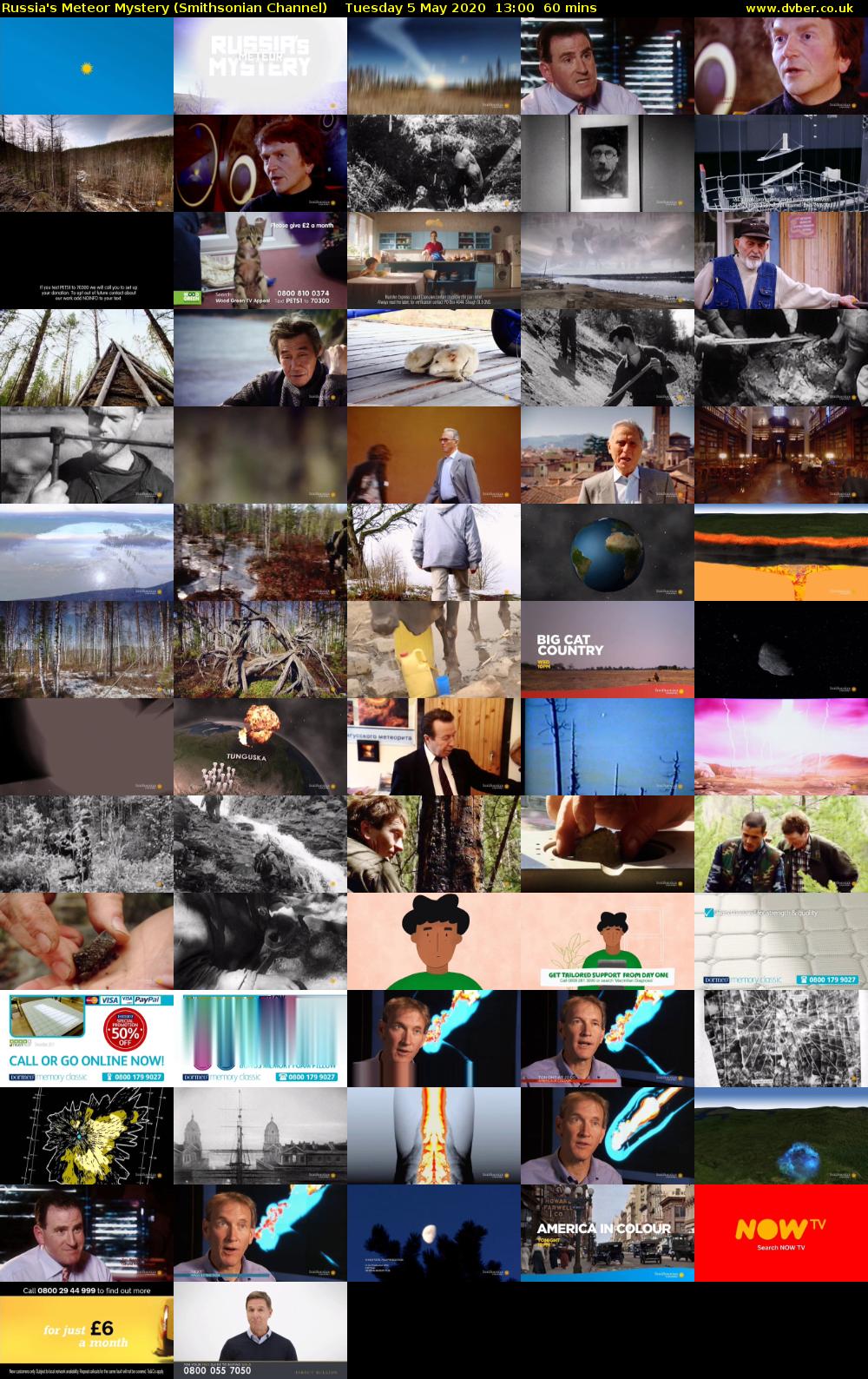 Russia's Meteor Mystery (Smithsonian Channel) Tuesday 5 May 2020 13:00 - 14:00