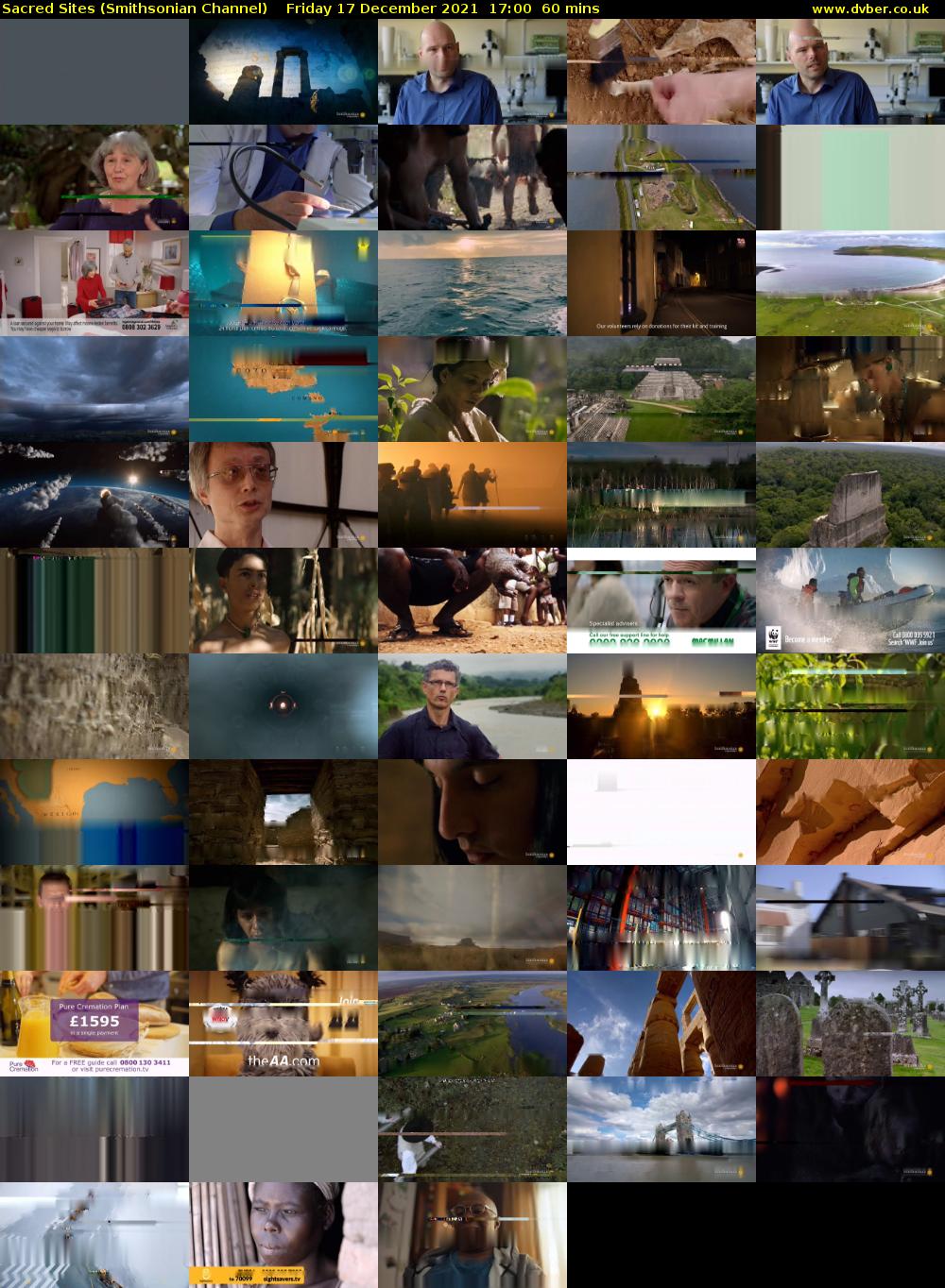 Sacred Sites (Smithsonian Channel) Friday 17 December 2021 17:00 - 18:00