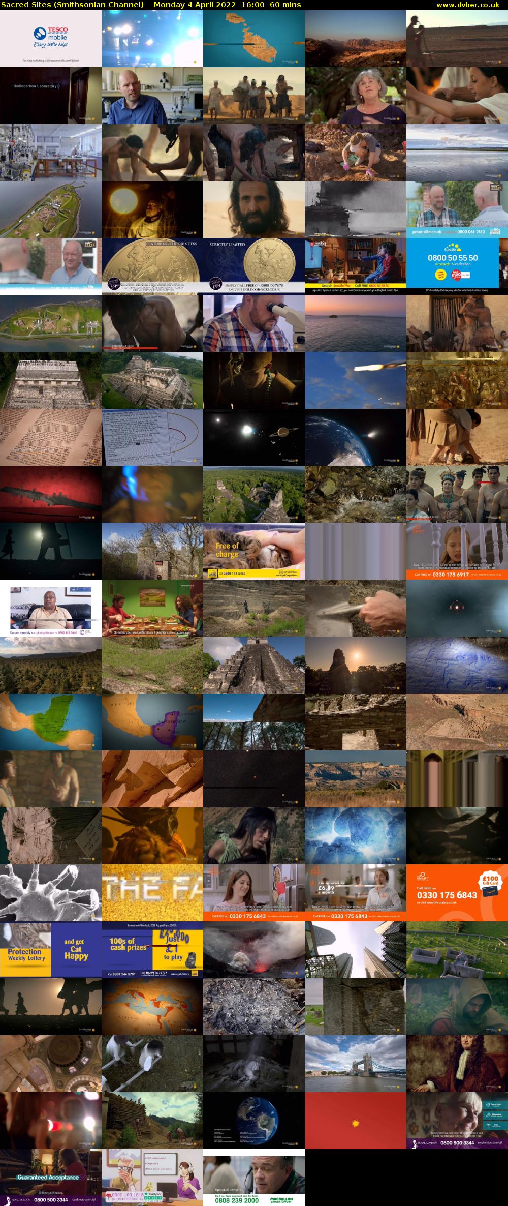 Sacred Sites (Smithsonian Channel) Monday 4 April 2022 16:00 - 17:00