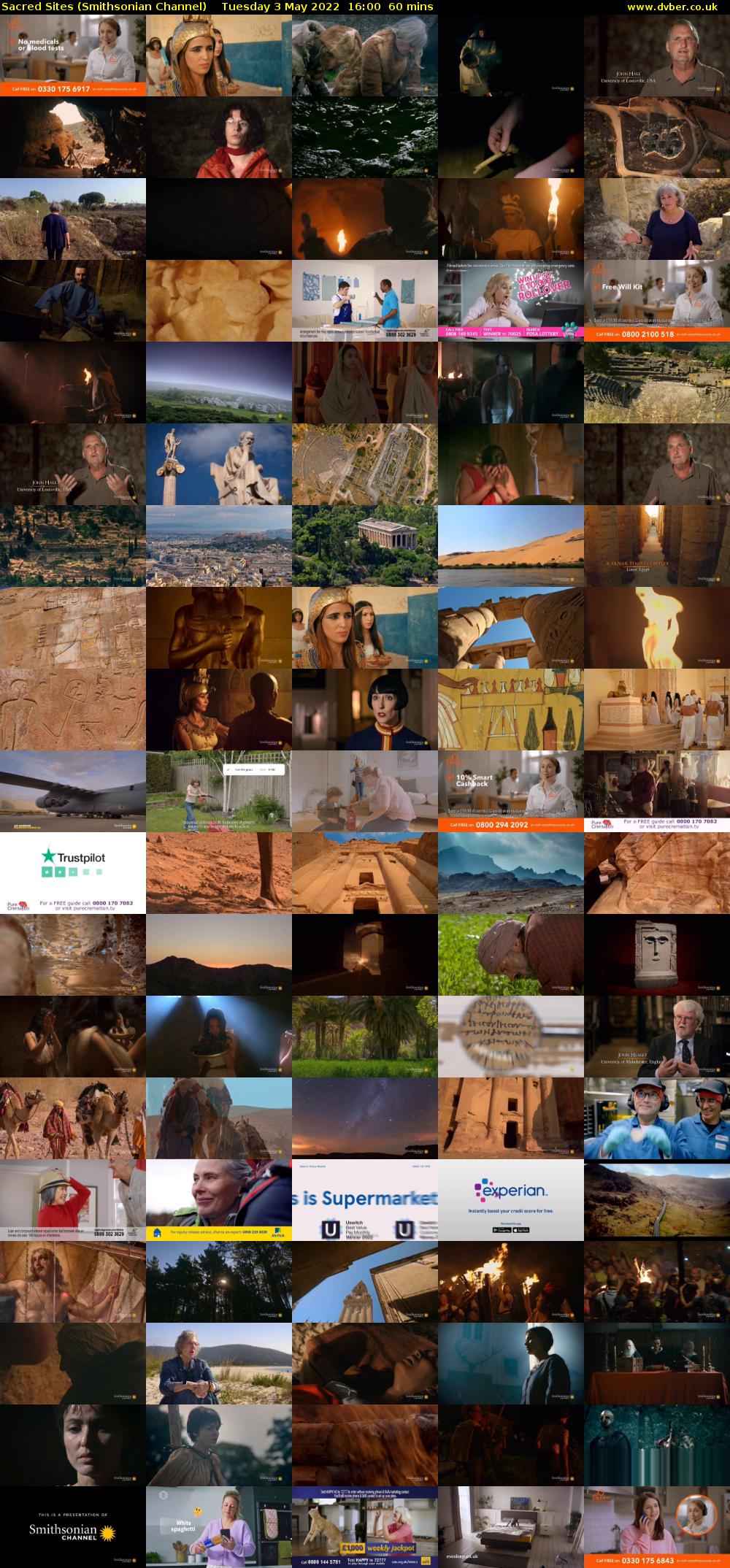 Sacred Sites (Smithsonian Channel) Tuesday 3 May 2022 16:00 - 17:00