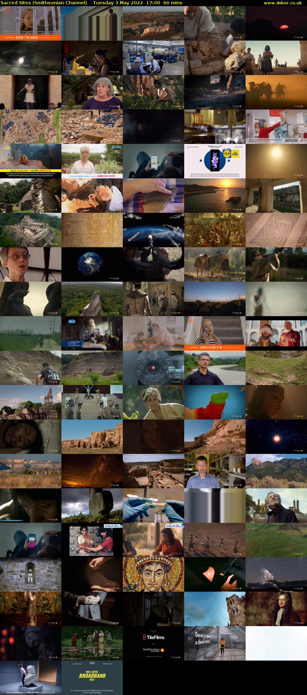 Sacred Sites (Smithsonian Channel) Tuesday 3 May 2022 17:00 - 18:00