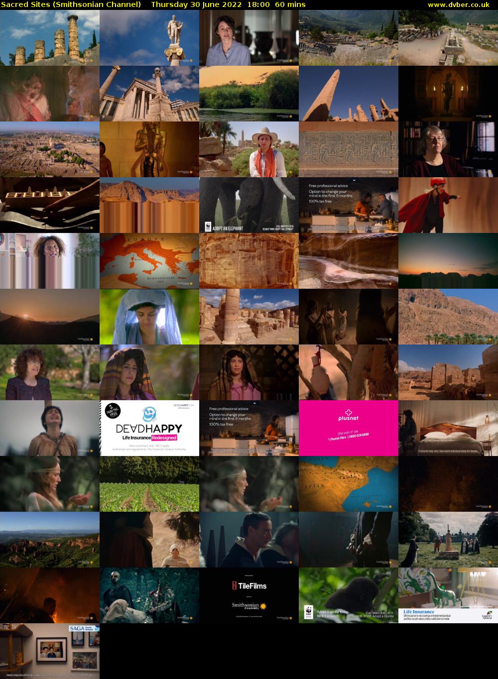 Sacred Sites (Smithsonian Channel) Thursday 30 June 2022 18:00 - 19:00