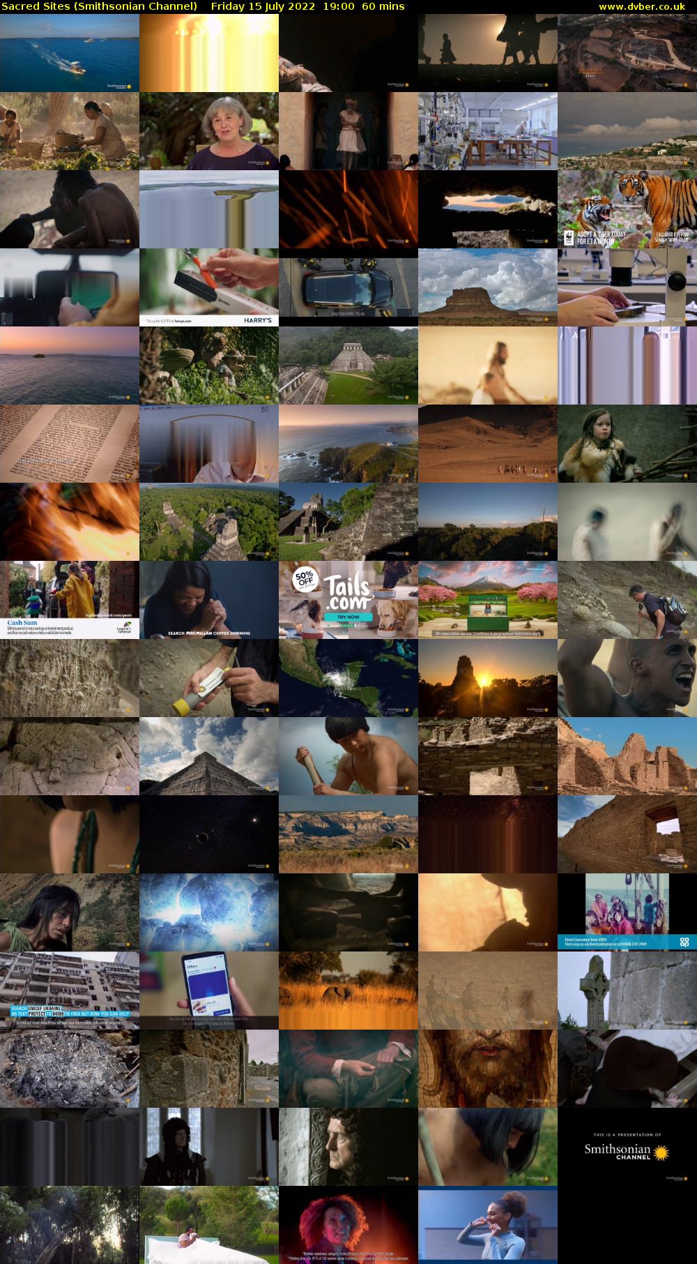 Sacred Sites (Smithsonian Channel) Friday 15 July 2022 19:00 - 20:00