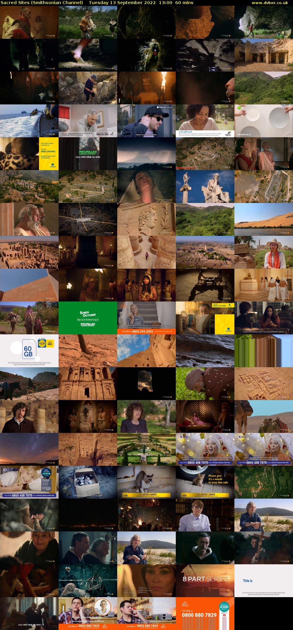 Sacred Sites (Smithsonian Channel) Tuesday 13 September 2022 13:00 - 14:00