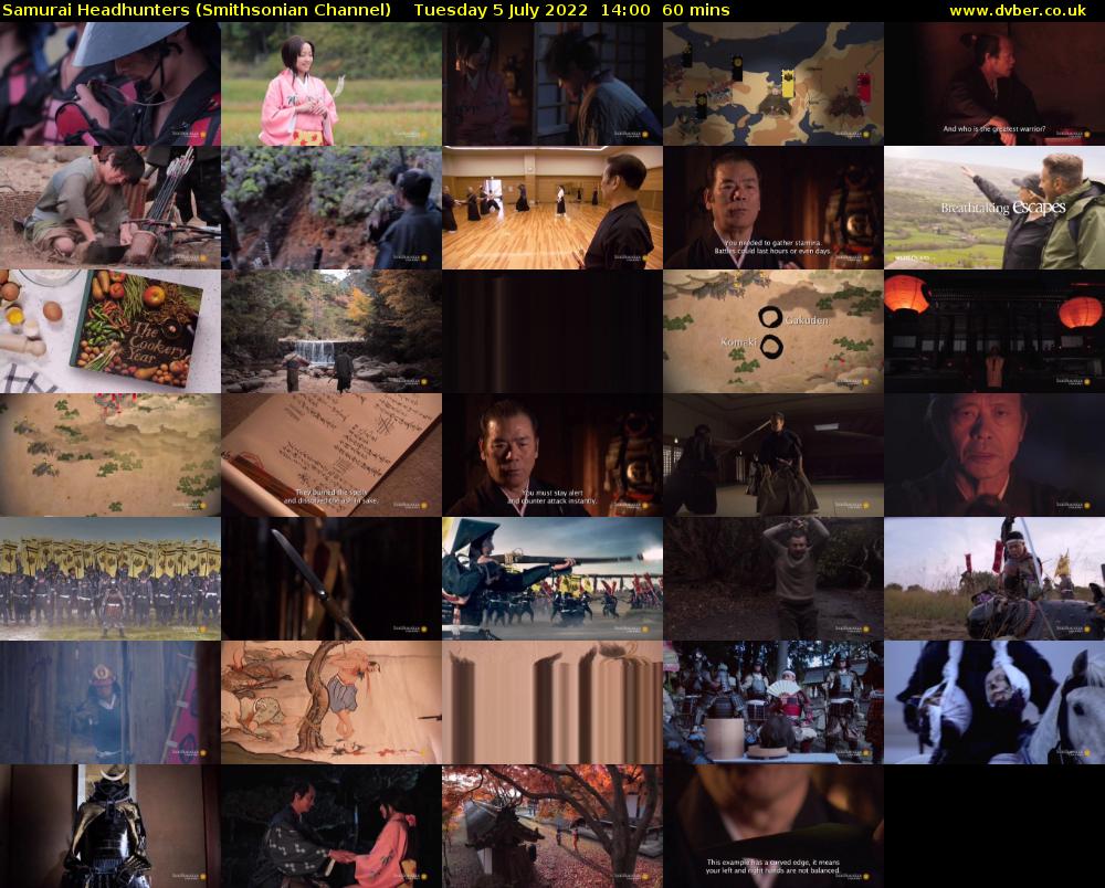 Samurai Headhunters (Smithsonian Channel) Tuesday 5 July 2022 14:00 - 15:00