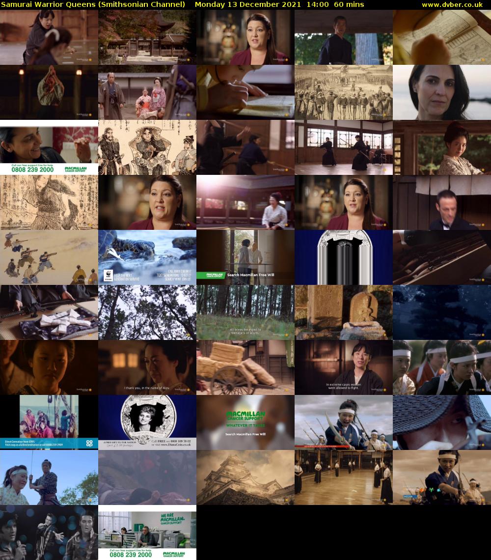 Samurai Warrior Queens (Smithsonian Channel) Monday 13 December 2021 14:00 - 15:00