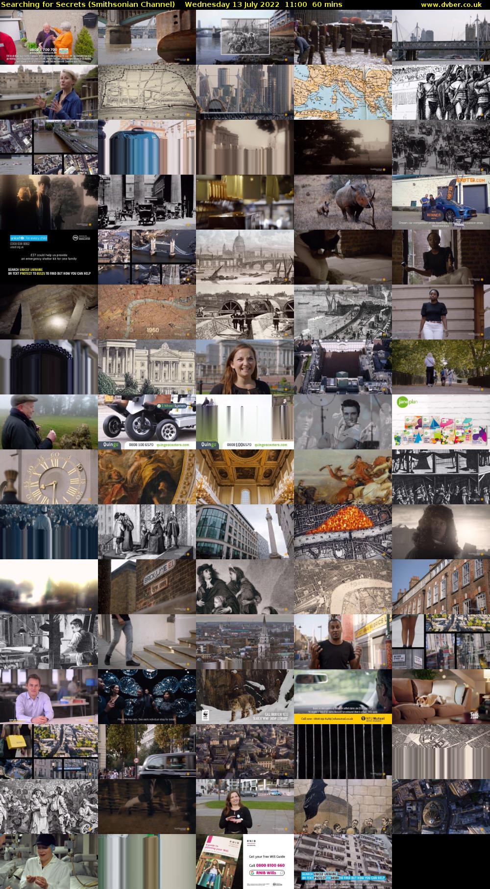 Searching for Secrets (Smithsonian Channel) Wednesday 13 July 2022 11:00 - 12:00