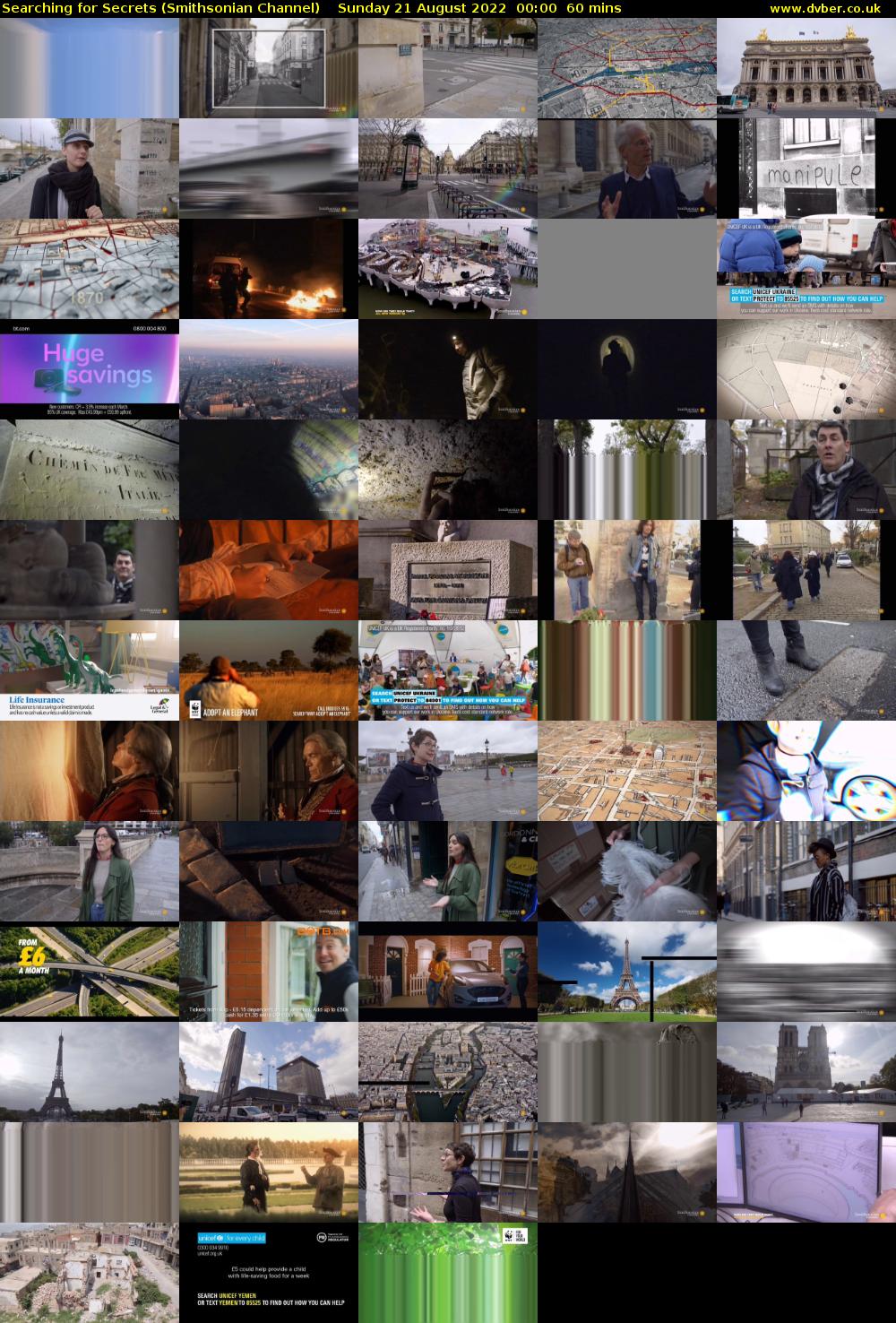 Searching for Secrets (Smithsonian Channel) Sunday 21 August 2022 00:00 - 01:00
