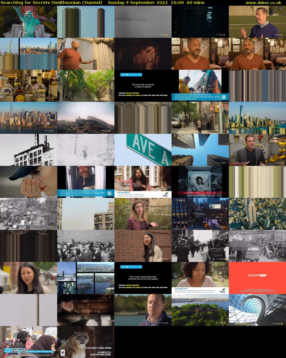 Searching for Secrets (Smithsonian Channel) Sunday 4 September 2022 16:00 - 17:00