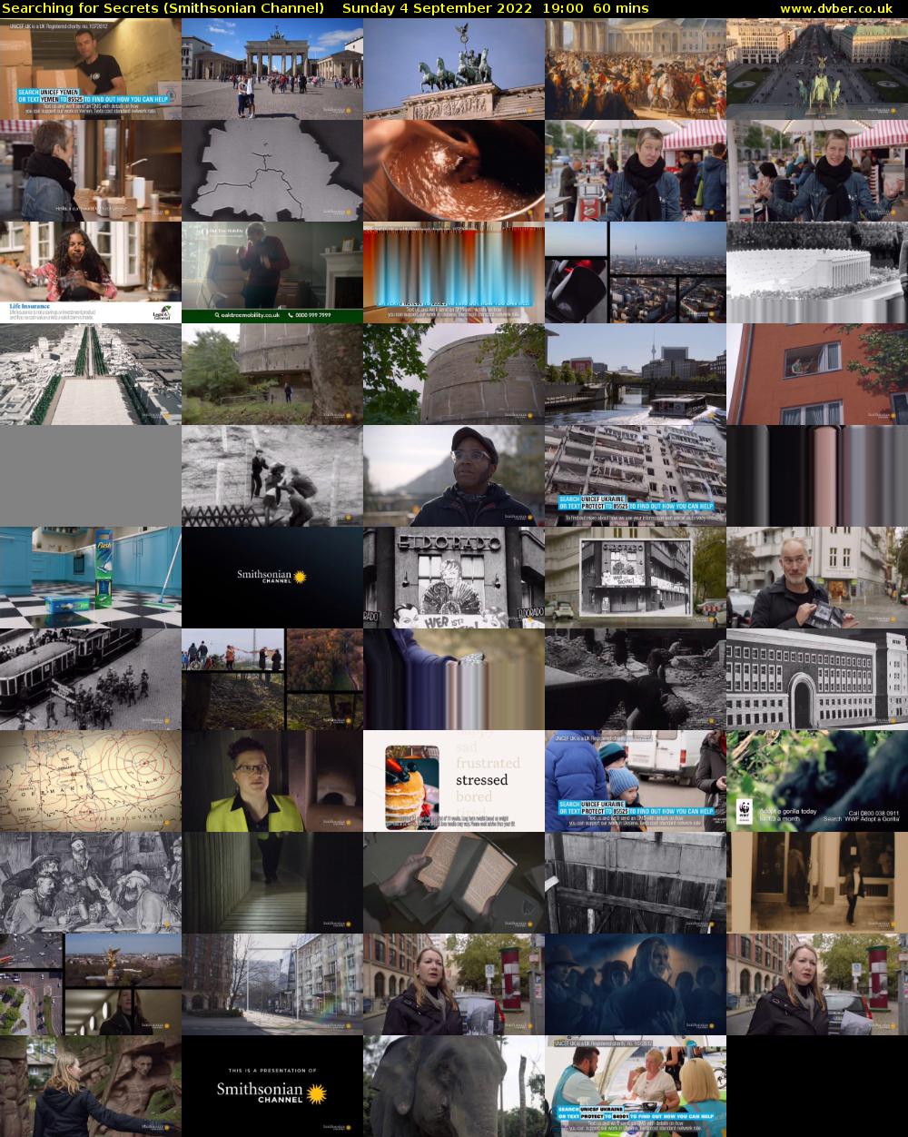 Searching for Secrets (Smithsonian Channel) Sunday 4 September 2022 19:00 - 20:00