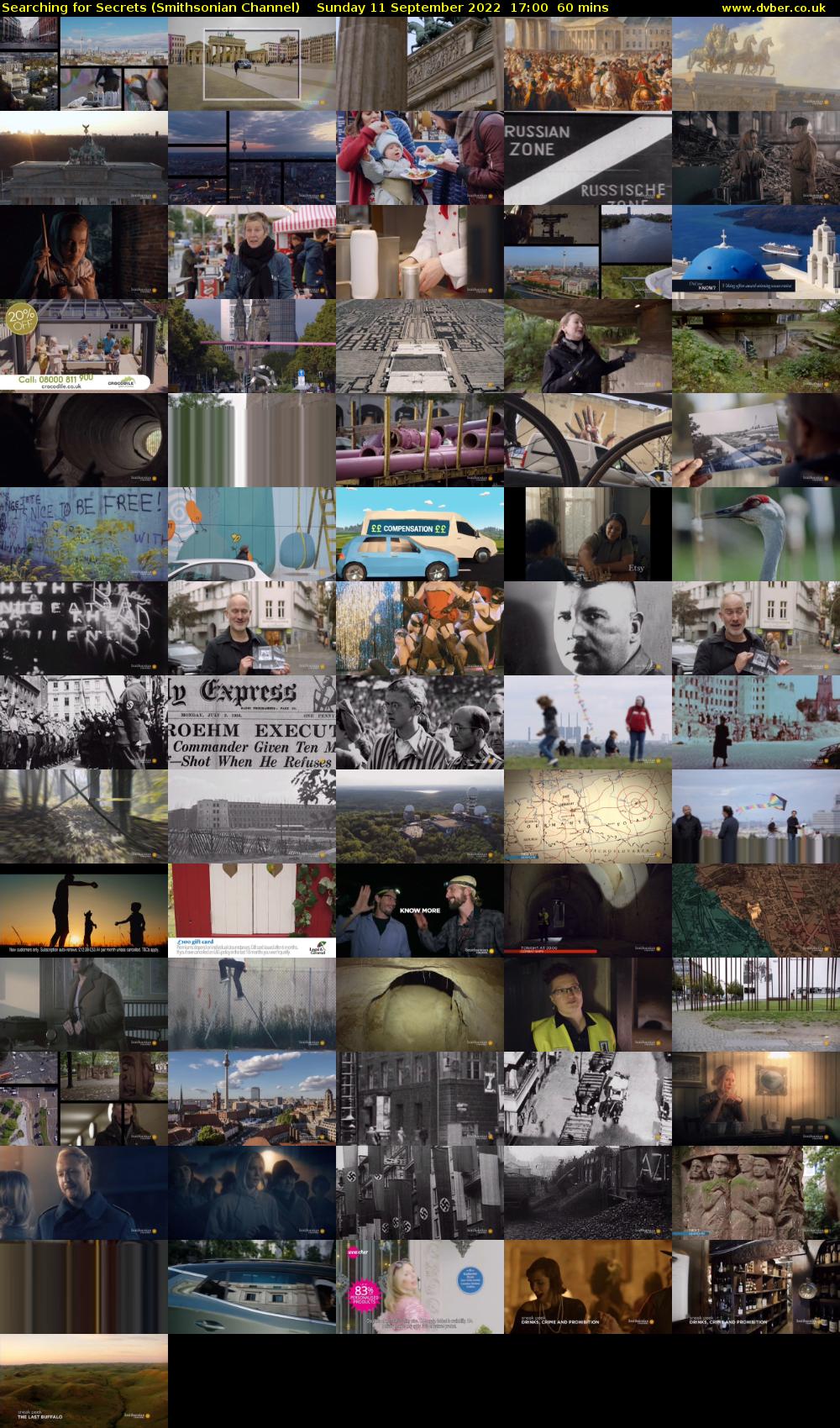 Searching for Secrets (Smithsonian Channel) Sunday 11 September 2022 17:00 - 18:00