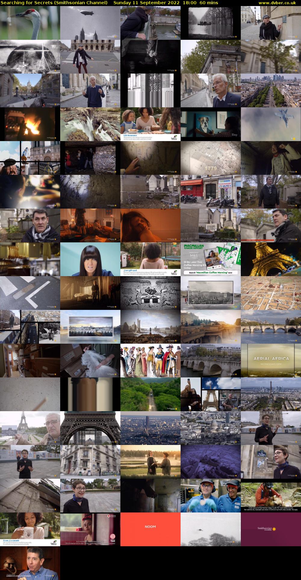 Searching for Secrets (Smithsonian Channel) Sunday 11 September 2022 18:00 - 19:00