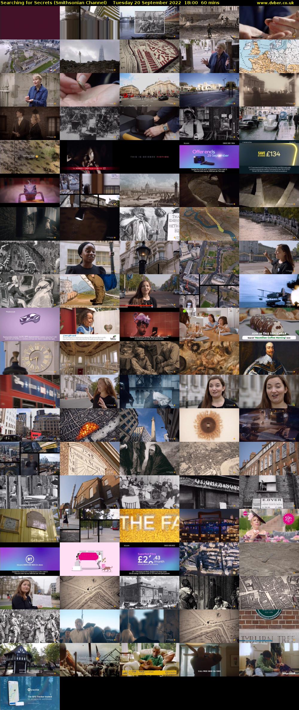 Searching for Secrets (Smithsonian Channel) Tuesday 20 September 2022 18:00 - 19:00