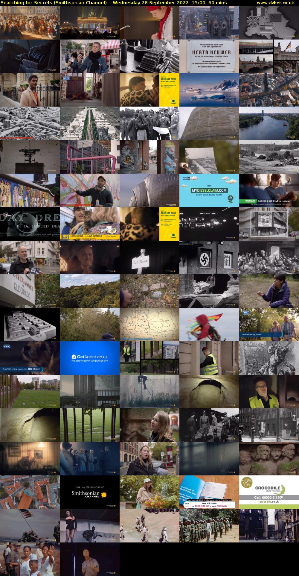 Searching for Secrets (Smithsonian Channel) Wednesday 28 September 2022 15:00 - 16:00