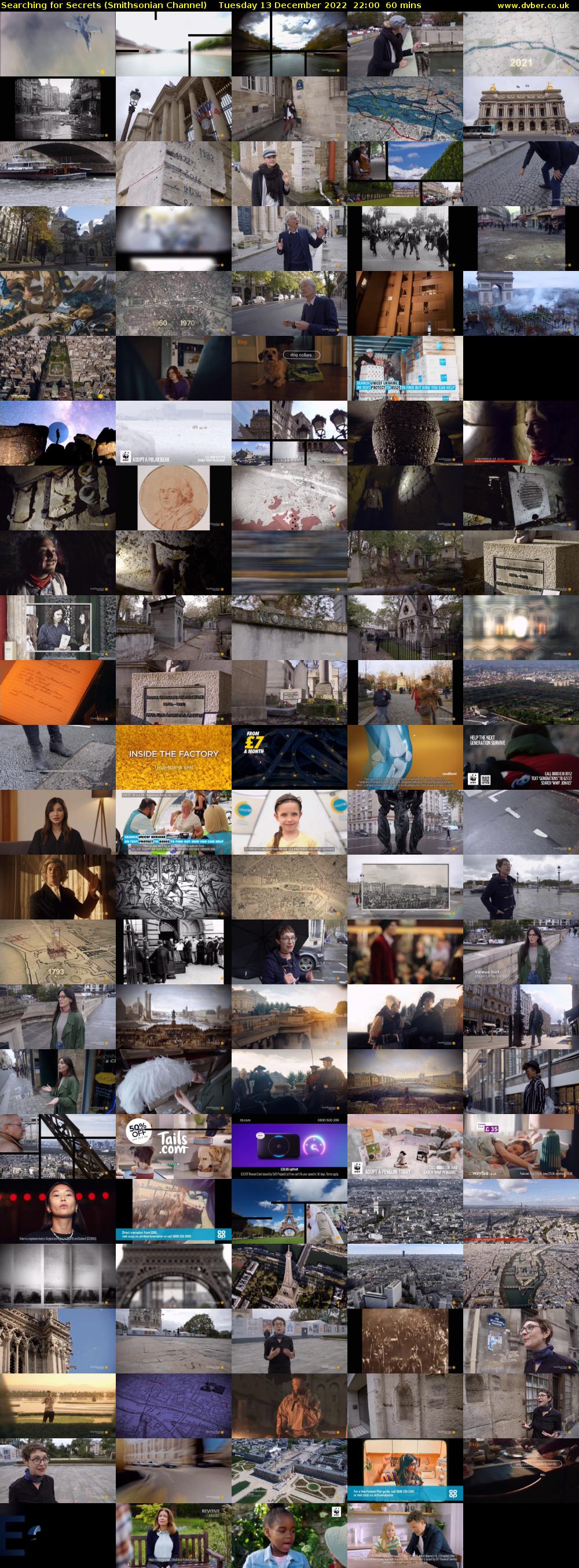 Searching for Secrets (Smithsonian Channel) Tuesday 13 December 2022 22:00 - 23:00