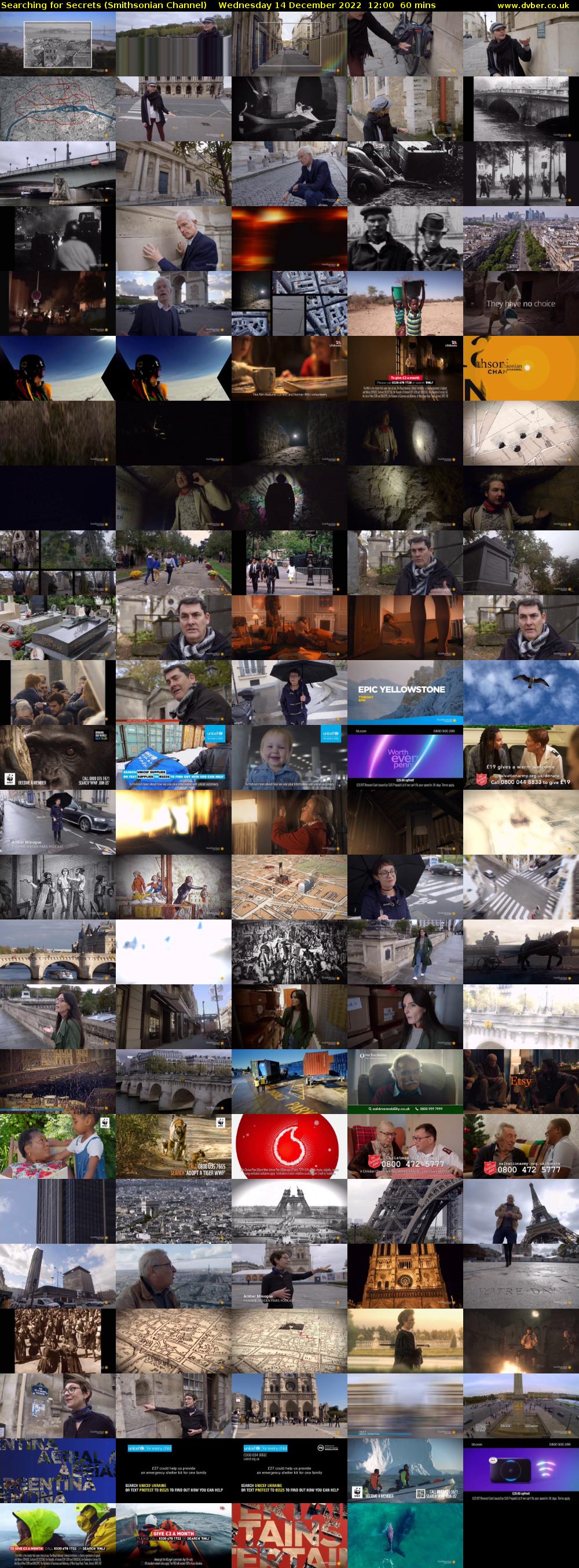 Searching for Secrets (Smithsonian Channel) Wednesday 14 December 2022 12:00 - 13:00