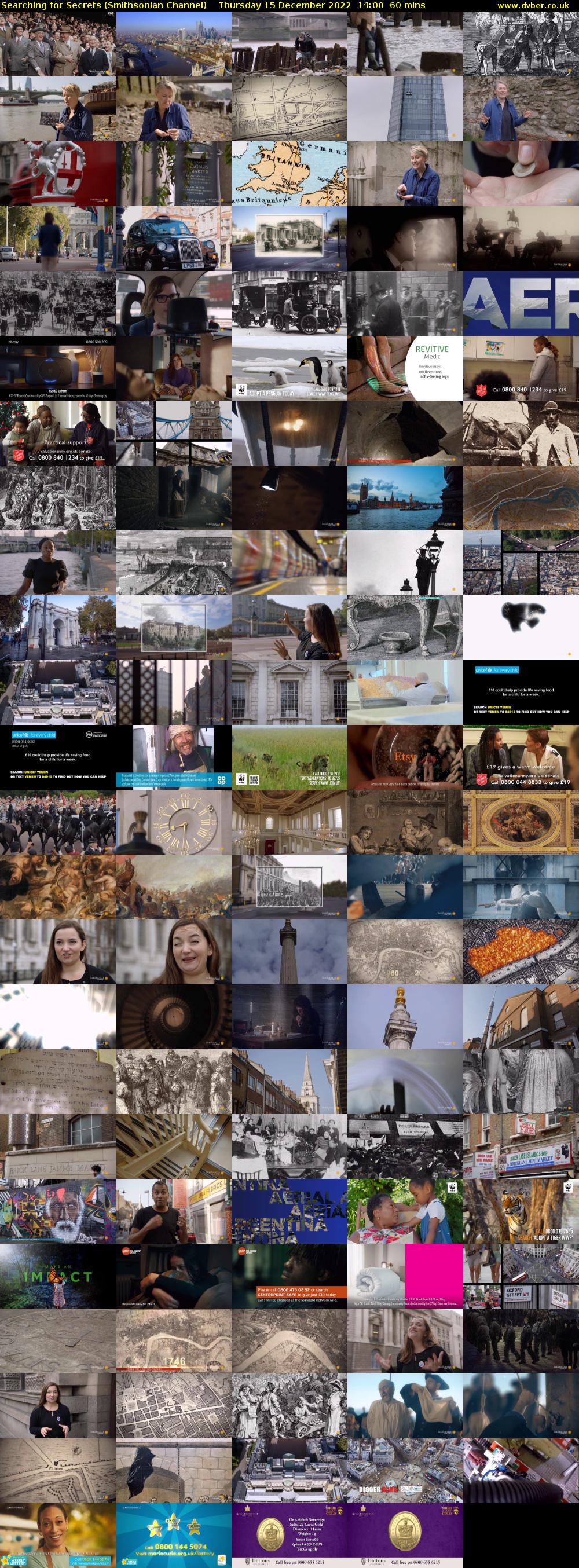 Searching for Secrets (Smithsonian Channel) Thursday 15 December 2022 14:00 - 15:00