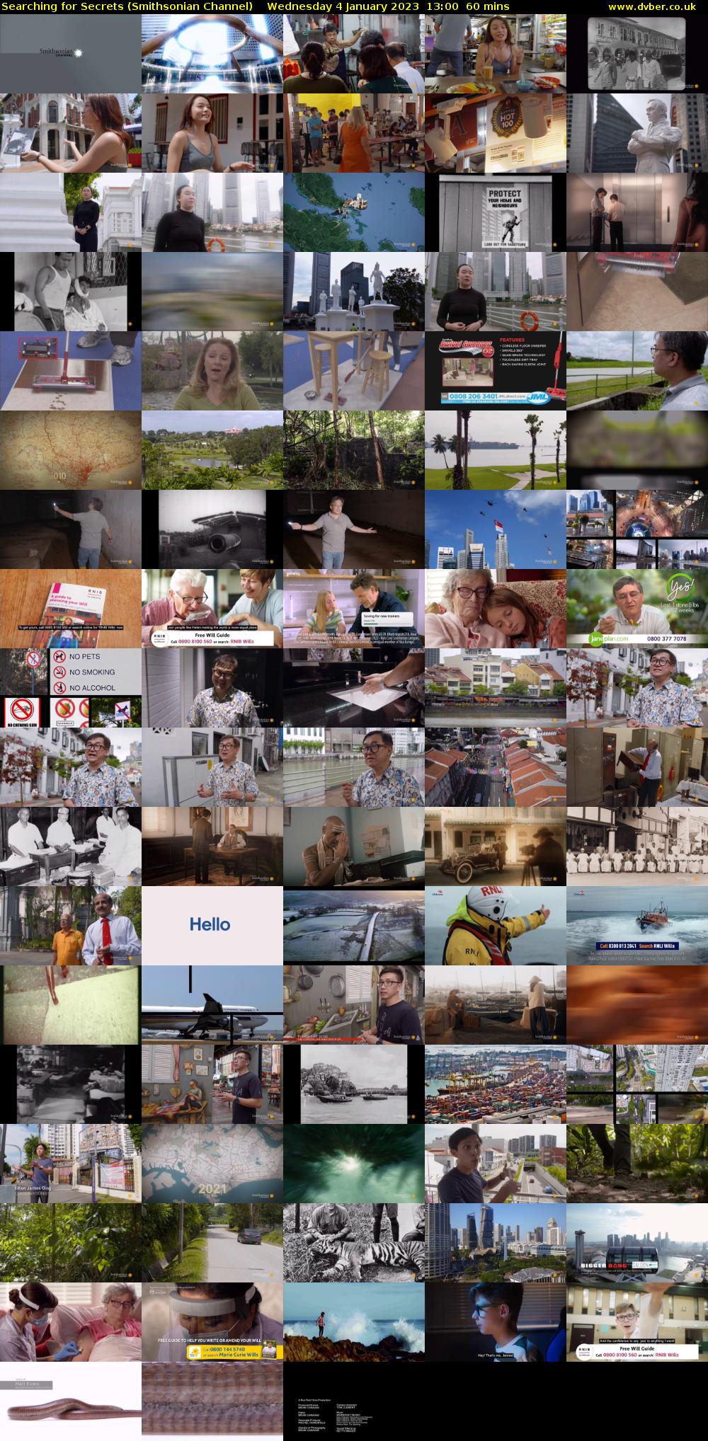 Searching for Secrets (Smithsonian Channel) Wednesday 4 January 2023 13:00 - 14:00