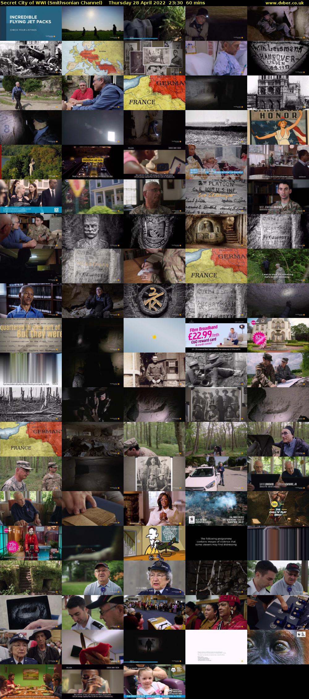 Secret City of WWI (Smithsonian Channel) Thursday 28 April 2022 23:30 - 00:30