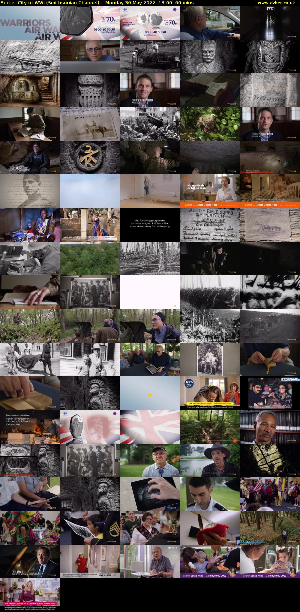 Secret City of WWI (Smithsonian Channel) Monday 30 May 2022 13:00 - 14:00