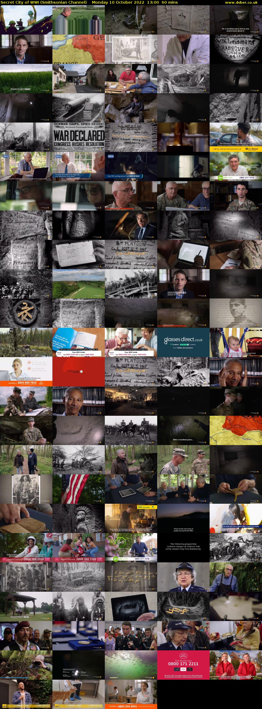 Secret City of WWI (Smithsonian Channel) Monday 10 October 2022 13:00 - 14:00