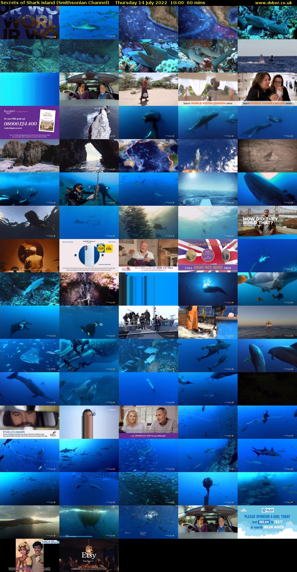 Secrets of Shark Island (Smithsonian Channel) Thursday 14 July 2022 10:00 - 11:00