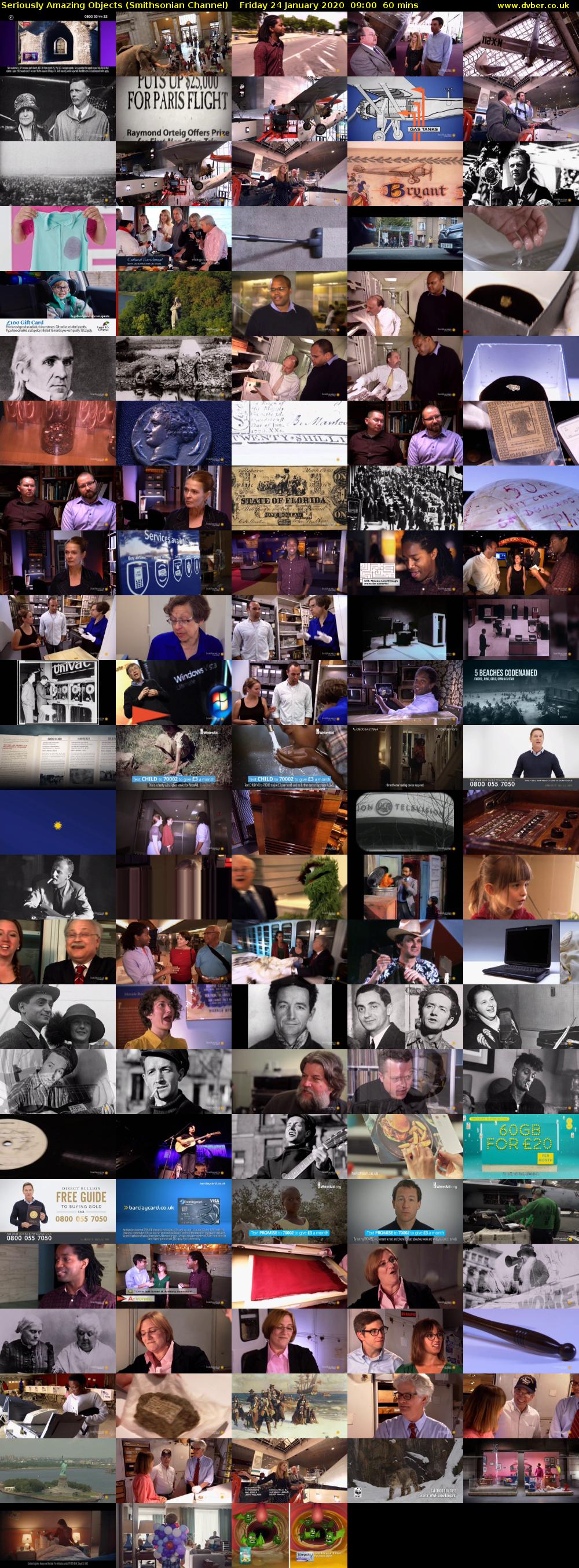 Seriously Amazing Objects (Smithsonian Channel) Friday 14 February 2020 09:00 - 10:00