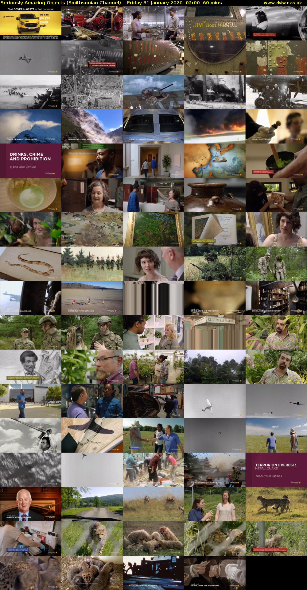Seriously Amazing Objects (Smithsonian Channel) Friday 31 January 2020 02:00 - 03:00