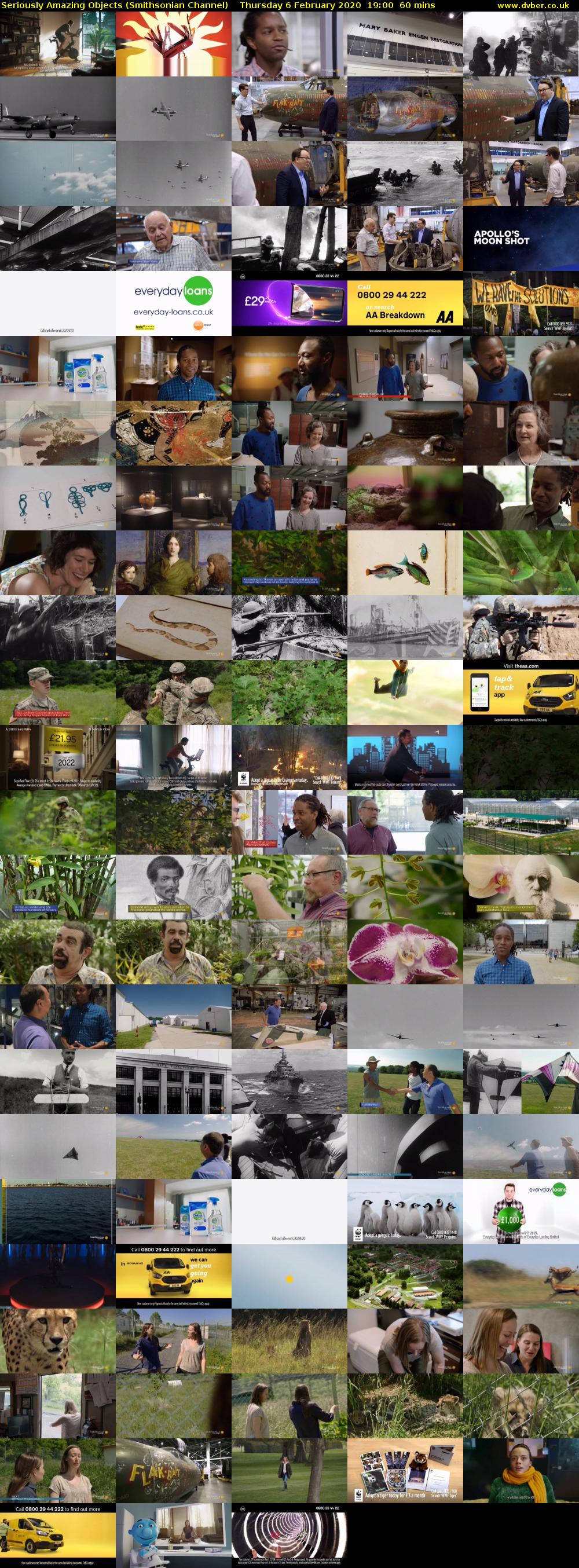 Seriously Amazing Objects (Smithsonian Channel) Thursday 6 February 2020 19:00 - 20:00