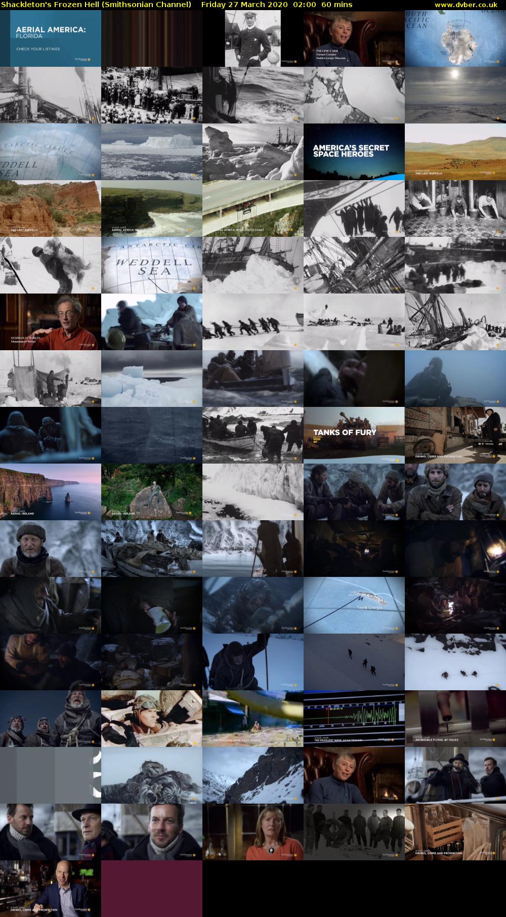 Shackleton's Frozen Hell (Smithsonian Channel) Friday 27 March 2020 02:00 - 03:00