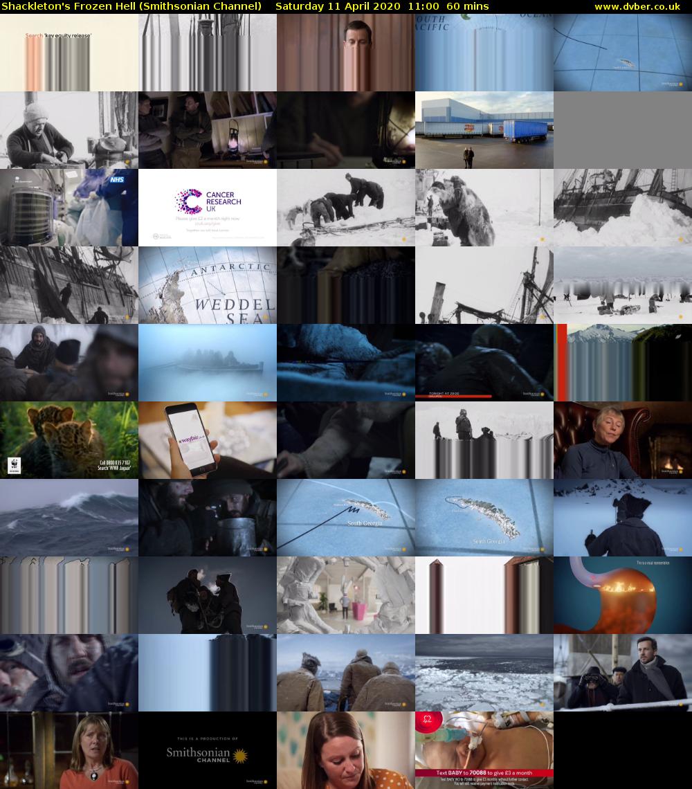 Shackleton's Frozen Hell (Smithsonian Channel) Saturday 11 April 2020 11:00 - 12:00