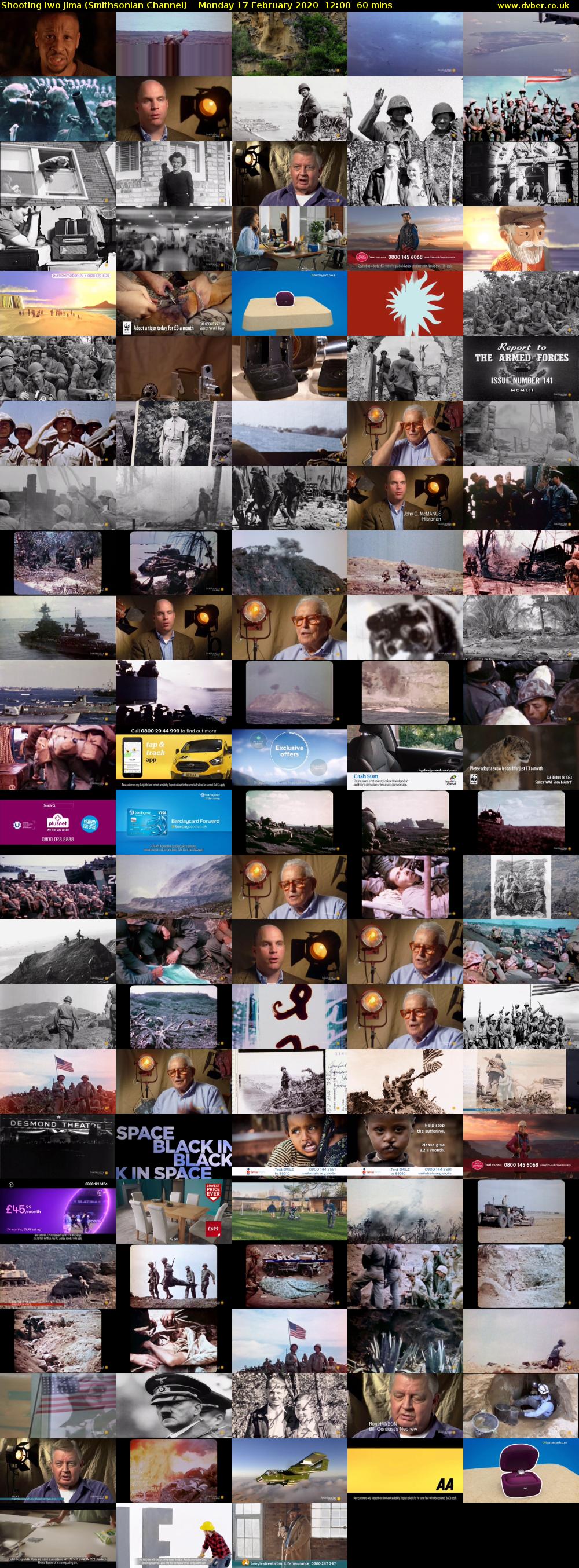 Shooting Iwo Jima (Smithsonian Channel) Monday 17 February 2020 12:00 - 13:00