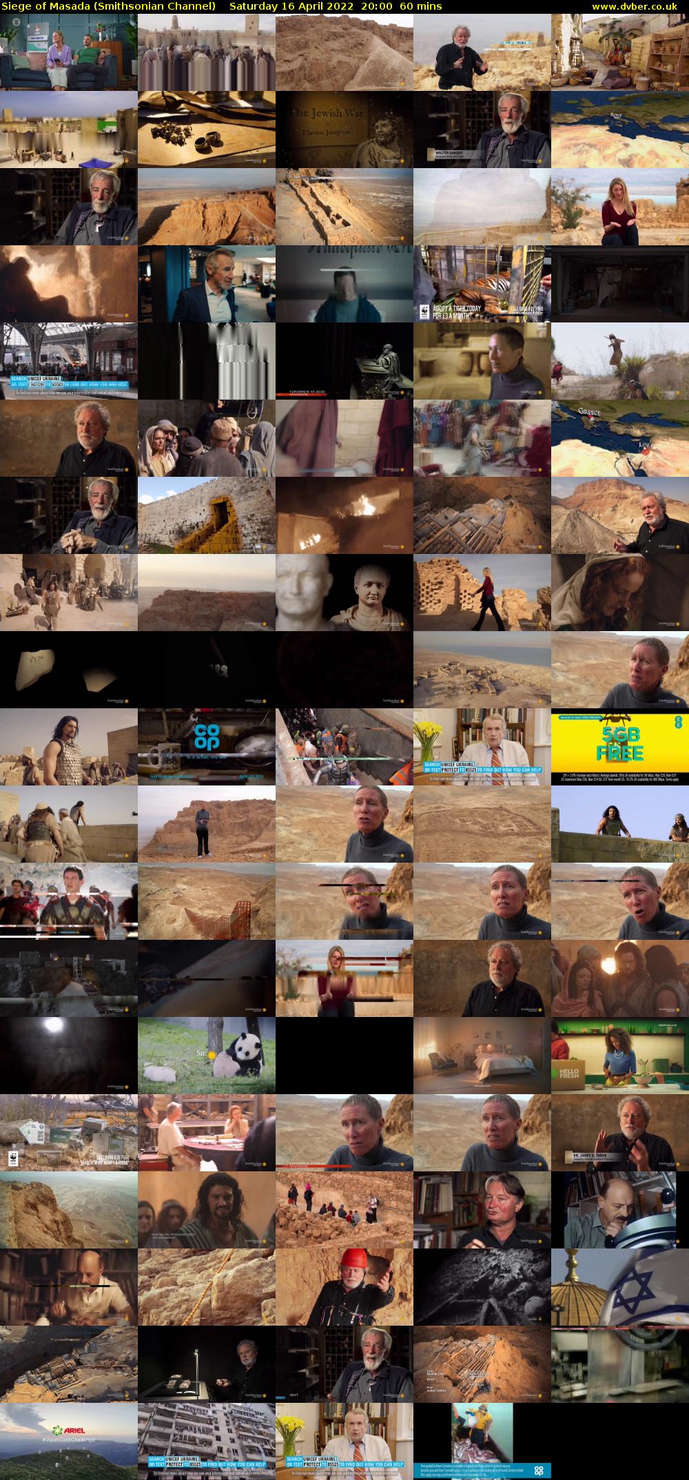 Siege of Masada (Smithsonian Channel) Saturday 16 April 2022 20:00 - 21:00