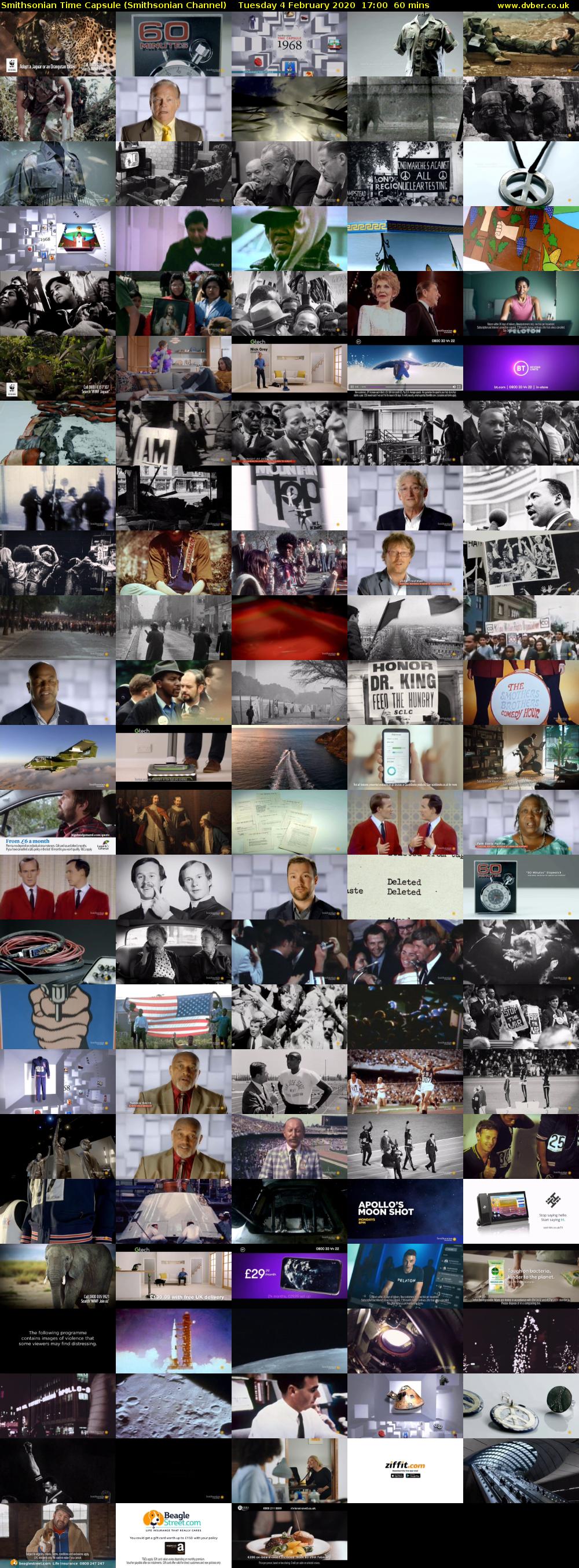 Smithsonian Time Capsule (Smithsonian Channel) Tuesday 4 February 2020 17:00 - 18:00