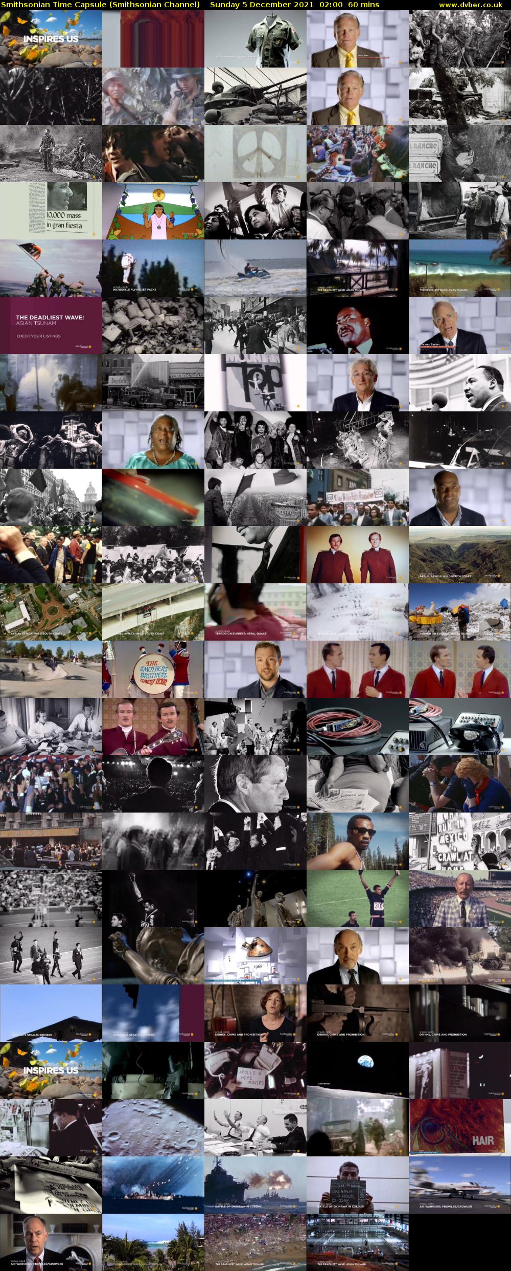 Smithsonian Time Capsule (Smithsonian Channel) Sunday 5 December 2021 02:00 - 03:00
