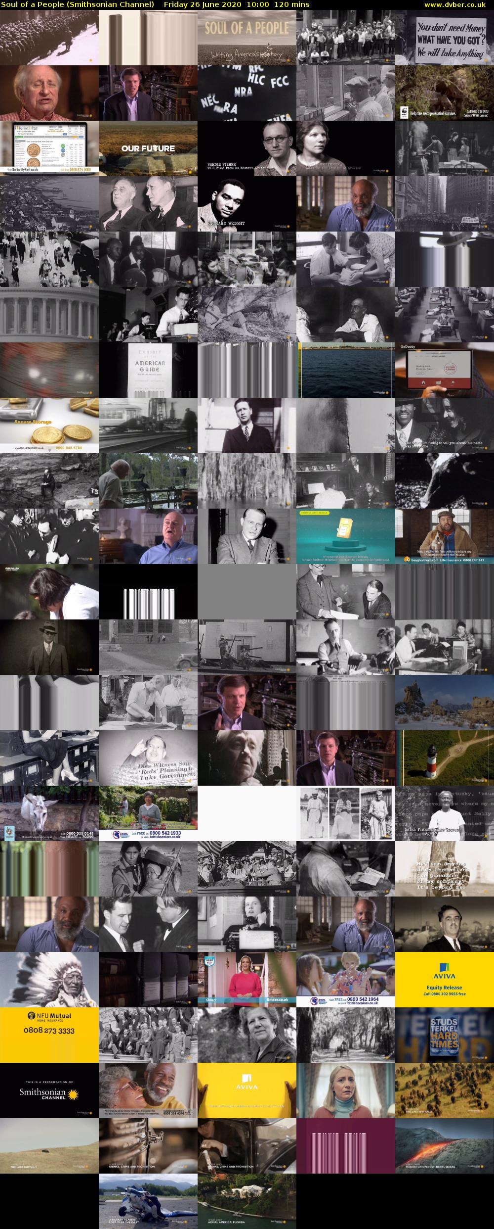 Soul of a People (Smithsonian Channel) Friday 26 June 2020 10:00 - 12:00
