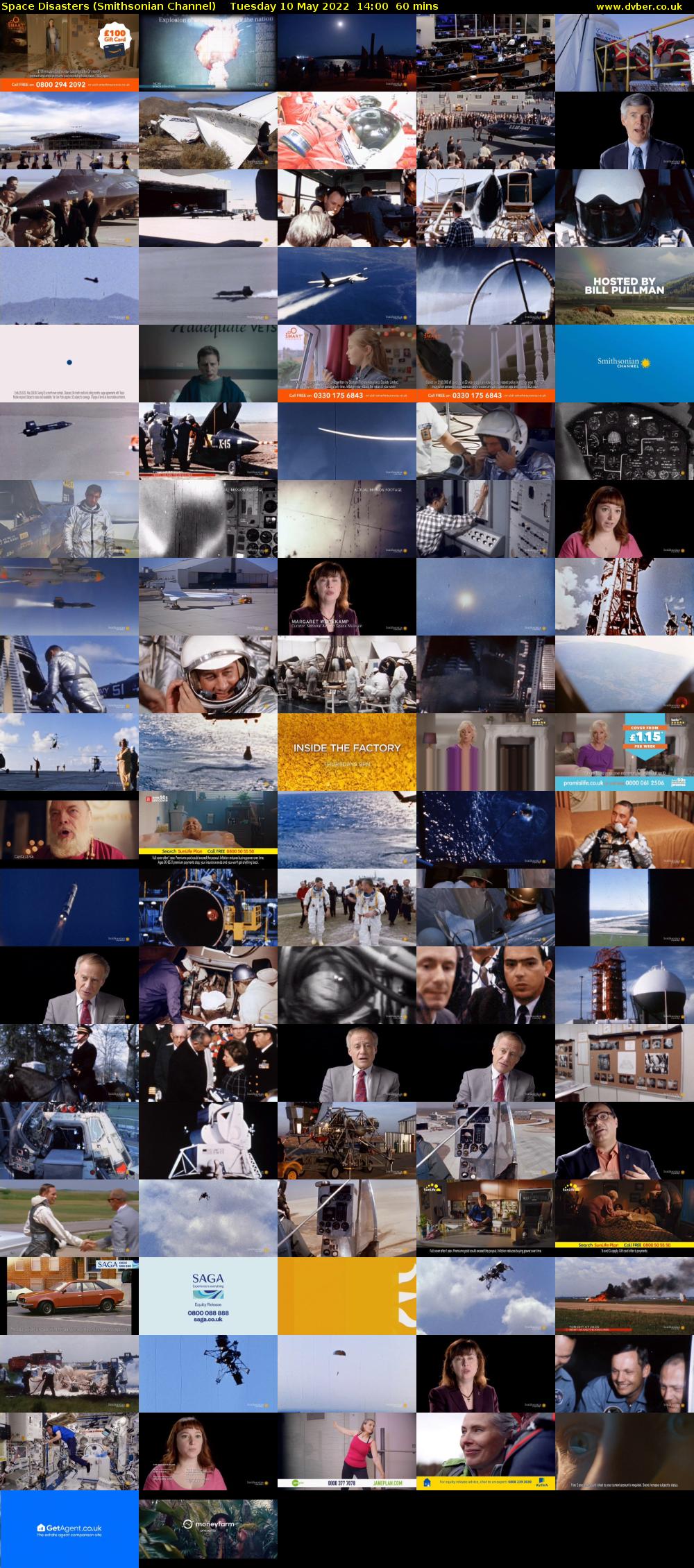 Space Disasters (Smithsonian Channel) Tuesday 10 May 2022 14:00 - 15:00